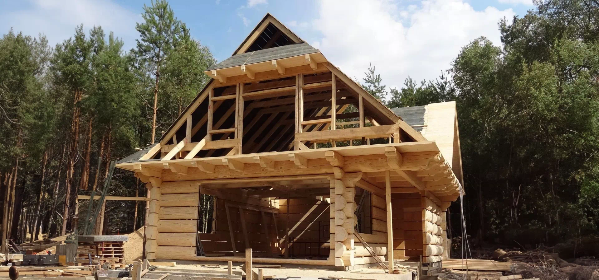 Budowa drewnianego domu 001